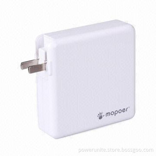 Li-polymer battery dual USB port power banks with UL plug for iPhone